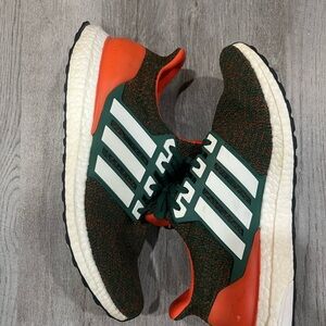 Adidas Ultra boost (Miami hurricanes) Size 12  - Green and Orange